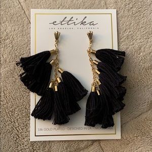 Brand new Ettika tassel earrings
